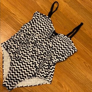 Aztec one piece bathing suit